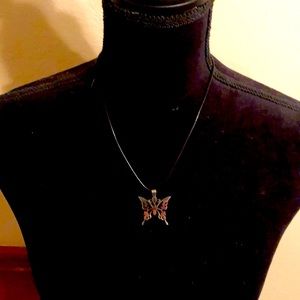 16-18” adjustable butterfly necklace new with tags